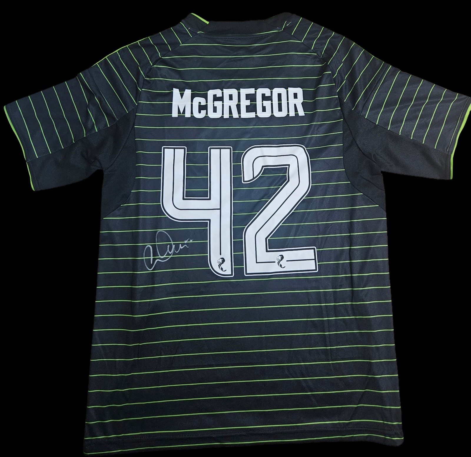 Callum McGregor Hand Signed Celtic Fc 2025/26 Away Shirt Football Autograph COA for sale on Ebay