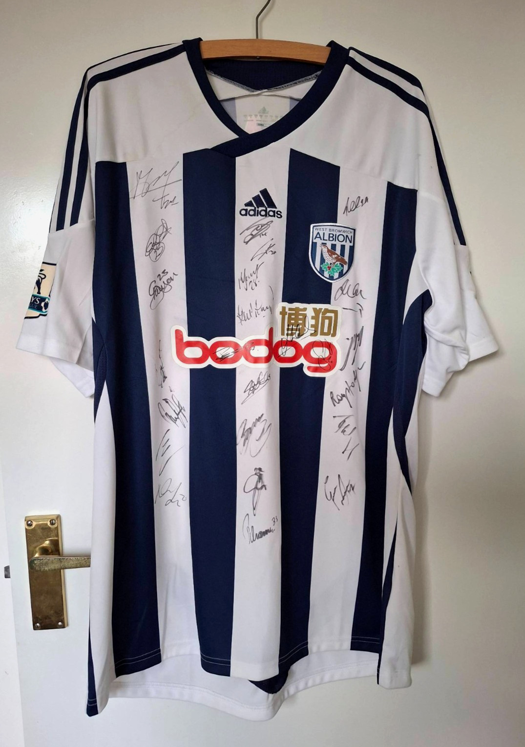 Signed West Bromwich Albion Shirt - 24 Signatures - 2011-12 Season for sale on Ebay