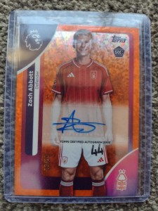 Zach Abbott  Autographed Topps Premier League 2025-26 (Nottingham Forest) for sale on Ebay