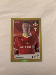 PANINI EFL 2025/26 STICKER COLLECTION JAMES MCCLEAN WREXHAM GOLD PARALLEL for sale on Ebay