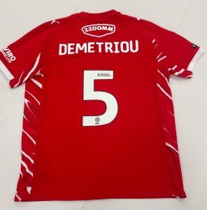 Crewe Alexandra 2025/26 | Mickey Demetriou | Signed Shirt (Poppy Edition) for sale on Ebay