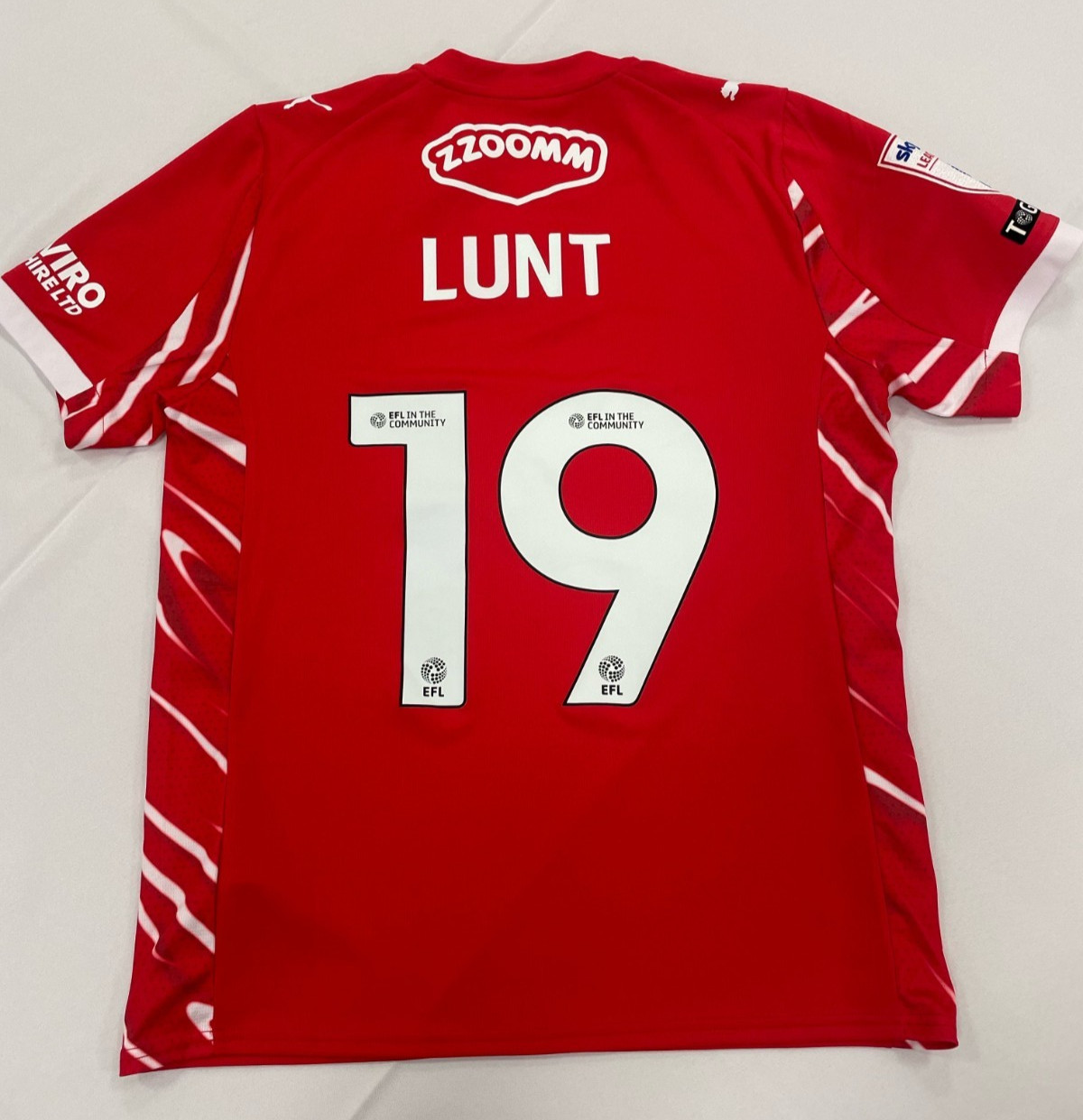 Crewe Alexandra 2025/26 | Owen Lunt | Signed Shirt (Poppy Edition) for sale on Ebay