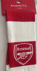 Official Arsenal Red and White Scarf Official Merchandise . for sale on Ebay