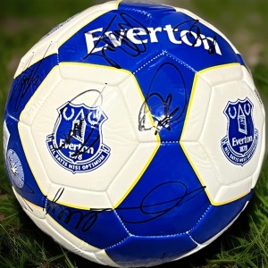 Everton Signed Football By Squad 2025/26 COA inc for sale on Ebay