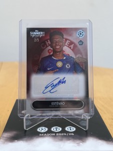 Topps Summer Signings 25/26 Estevao Rookie Rising Star Red Auto /5 Chelsea for sale on Ebay