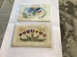 2 x WW1 Silk Postcards . for sale on Ebay