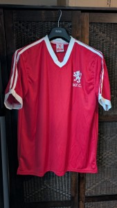 Middlesbrough FC football shirt 1982 vintage retro replica for sale on Ebay