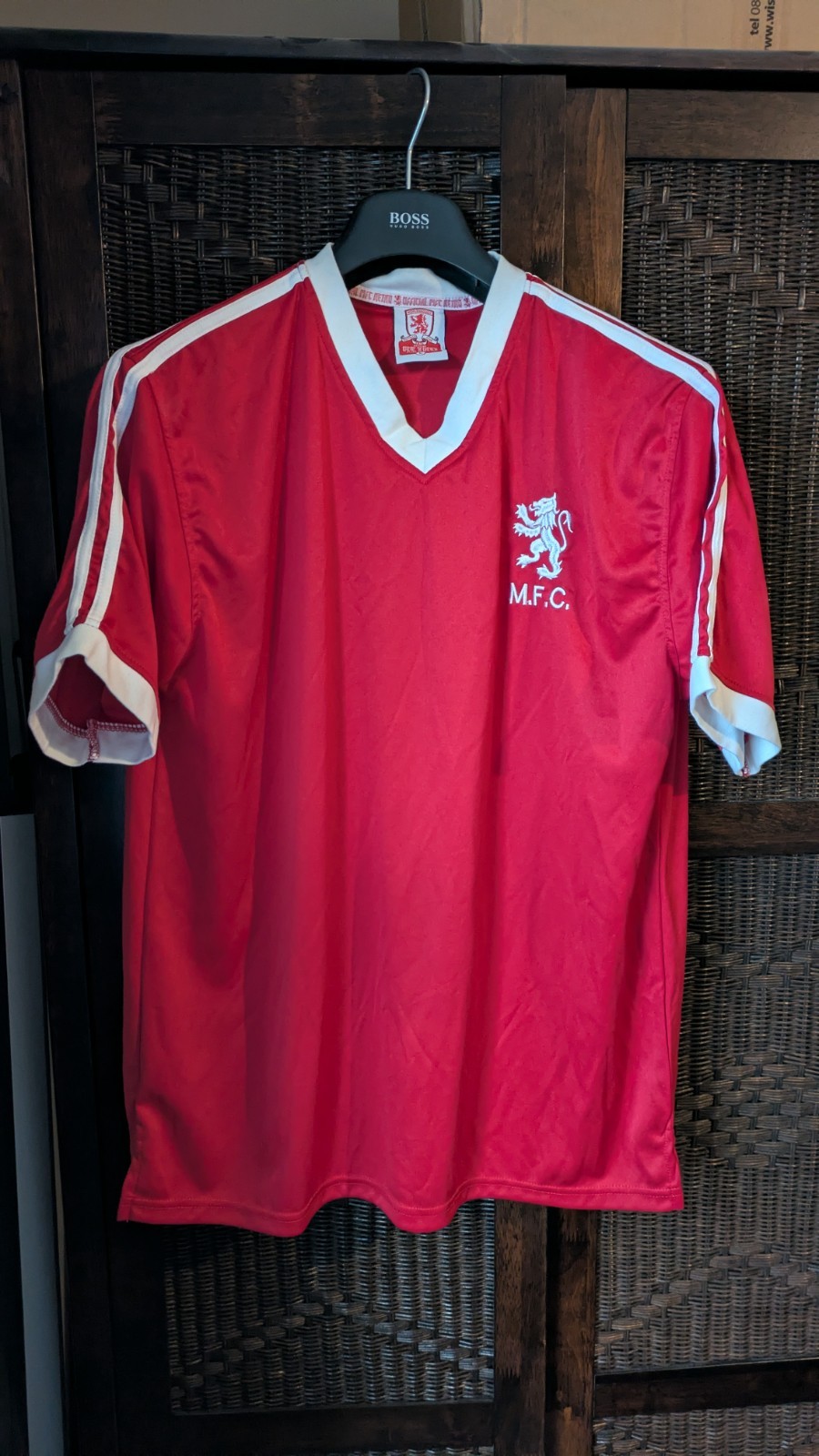 Middlesbrough FC football shirt 1982 vintage retro replica for sale on Ebay