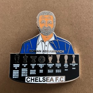 Chelsea Fc “The Abramovich Glory Years Trophies @ Titles“enamel pin Badge for sale on Ebay