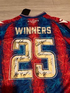 24/25 fa cup winners crystal palace team signed shirt with coa for sale on Ebay