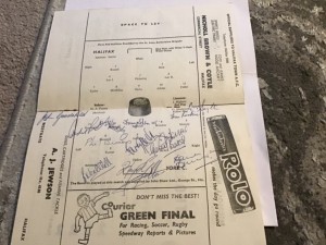 Halifax Town v York City Football Programme 27/9/1966 ( Signed by York City ). for sale on Ebay