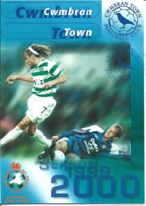 1999/00  CWMBRAN TOWN v SWANSEA CITY    FAW Premier Cup for sale on Ebay