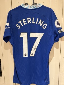 Genuine Match Worn Raheem Sterling Chelsea Shirt (vs Brighton) for sale on Ebay