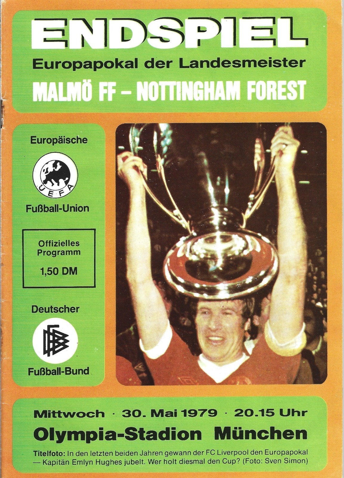 1979 Brian Clough Signed European Cup Final Programme Nottingham Forest v Malmo for sale on Ebay