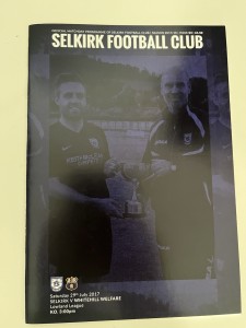 Selkirk v Whitehill Welfare Lowland League Football Programme Season 2017-2018 for sale on Ebay