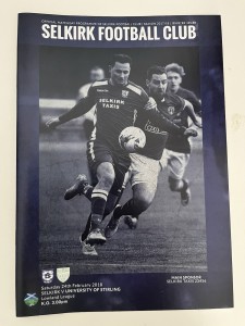 Selkirk v University Of Stirling Lowland League Programme Season 2017-2018 for sale on Ebay