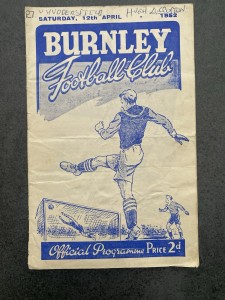 BURNLEY V HUDDERSFIELD TOWN 1952 FOOTBALL PROGRAMME for sale on Ebay