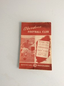 ABERDEEN V EAST FIFE 15.01.1955 SCOTTISH LEAGUE C DIVISION for sale on Ebay