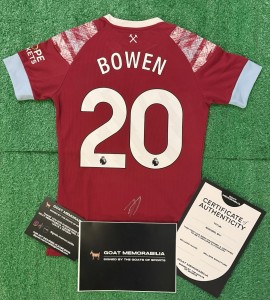 Jarrod Bowen Signed West Ham United Shirt With Proof & COA Premier League for sale on Ebay