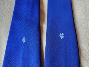 Collection of 6 different Glasgow Rangers ties and one dress scarf all vintage for sale on Ebay