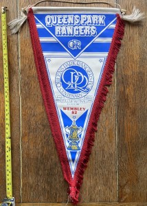 1982 QUEENS PARK RANGERS 'Wembley 82' FA Cup Final Large PENNANT-43cm x 22cm. VG for sale on Ebay