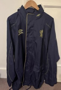 CHELSEA JACKET FC 90s Umbro Football Training Terrace Autoglass 90s XL Hooded for sale on Ebay