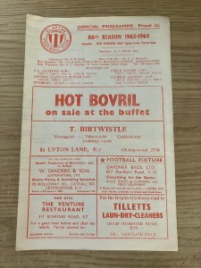 CLAPTON v WYCOMBE WANDERERS PROGRAMME - ISTHMIAN LEAGUE - 05/10/1963 for sale on Ebay