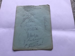 11 x Sheffield United Football Signatures 1930,s. for sale on Ebay