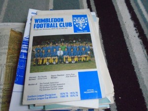 WIMBLEDON V KETTERING TOWN 1976-7 for sale on Ebay