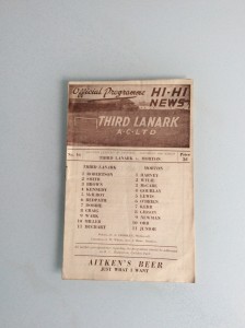 THIRD LANARK V MORTON 10.03.1950s SCOTTISH LEAGUE for sale on Ebay