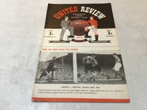 Manchester United v Huddersfield Town 1949/50 Division 1 - 5th November 1949 for sale on Ebay
