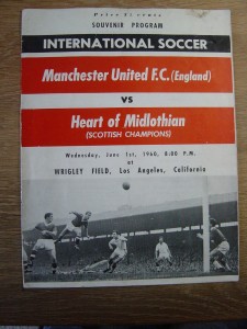 1960 in LOS ANGELES : MANCHESTER UNITED v HEARTS for sale on Ebay