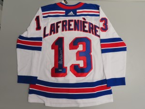 Alexis Lafreniere Signed Auto Autograph Authentic Rangers Jersey UDA COA for sale on Ebay