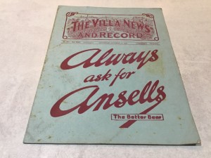 PRE WAR Aston Villa v Bolton Wanderers  1931/32 Division 1 - 10th October 1931 for sale on Ebay