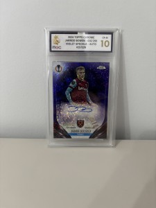 Jarrod Bowen 2023-24 Topps Chrome UCC Purple Auto /299 - West Ham United for sale on Ebay