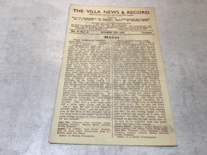 WW2 Aston Villa v Charlton 1945/46 Football League South 4 Pager - 13th Oct 1945 for sale on Ebay