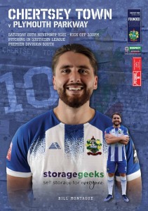 Chertsey Town v Plymouth Parkway Saturday 29th November 2025 for sale on Ebay