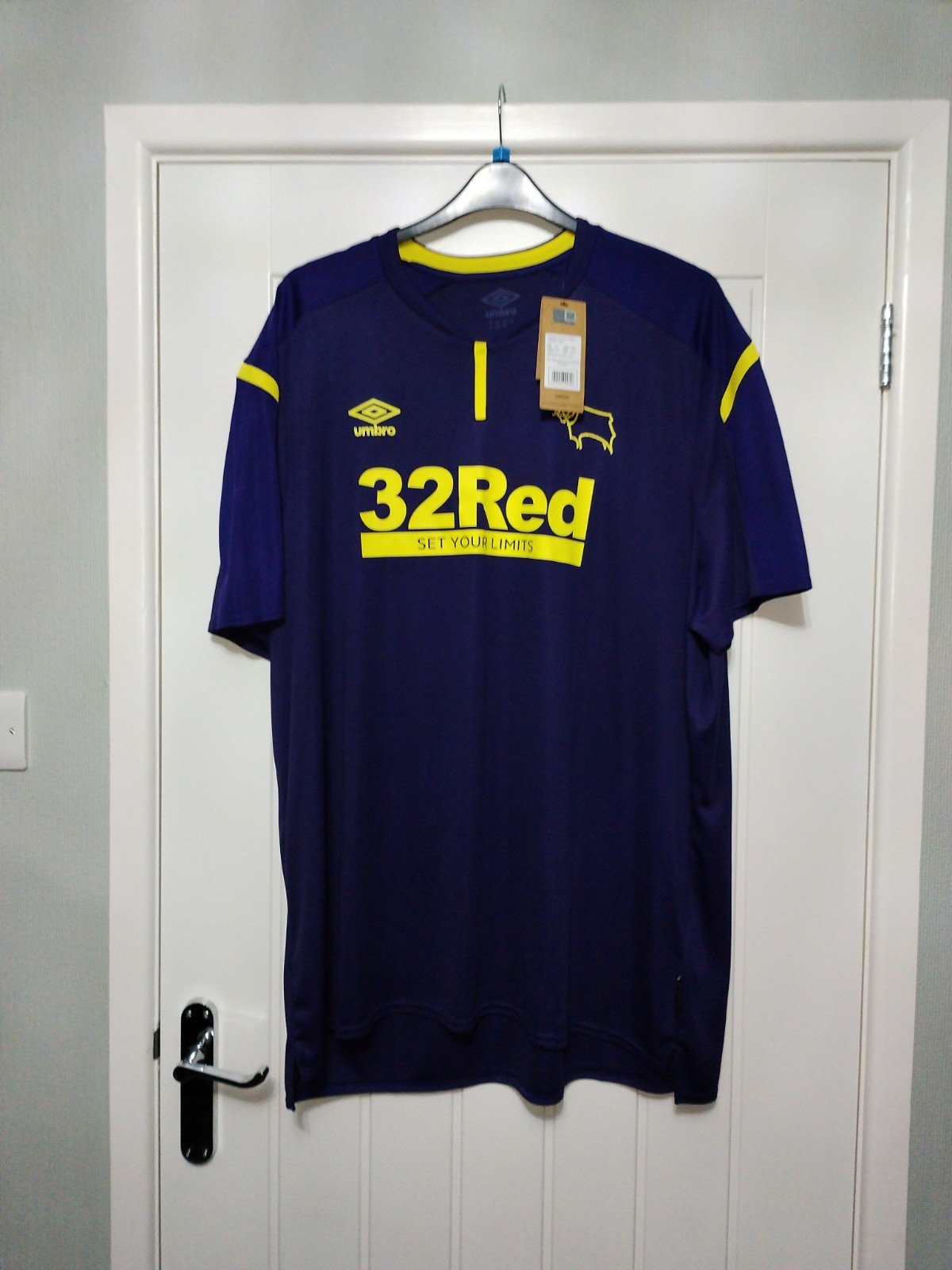 Derby County Men's Away Shirt 4xl BNWT Ideal Christmas Present. Official Product for sale on Ebay