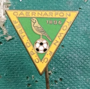RARE Wales Caernarfon Town FC Football Club Enamel Pin Badge for sale on Ebay