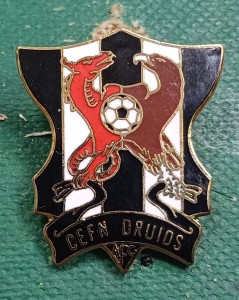 RARE Wales Cefn Druids FC Football Club Enamel Pin Badge for sale on Ebay