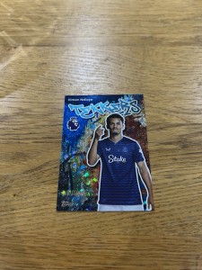 Topps 2026 Premier League Card Iliman Ndiaye, Everton, Teckers colour match /150 for sale on Ebay