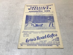 Sheffield Wednesday v Huddersfield Town 1950/51 Division 1 - 3rd February 1951 for sale on Ebay
