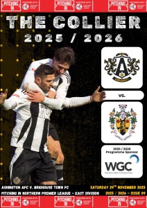 Ashington AFC v Brighouse Town Saturday 29th November 2025 for sale on Ebay
