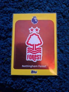 Topps 2026 Premier League Football Nottingham Forest Badge Yellow Parallel for sale on Ebay