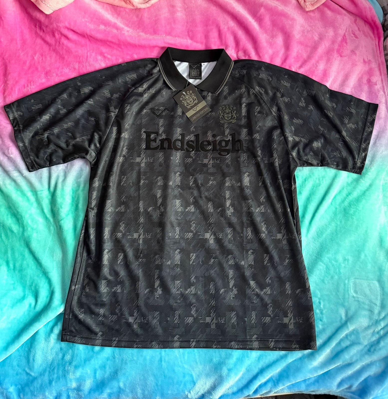 Burnley FC 91-93 Blackout Adult Retro Shirt Size 3XL Limited Edition SOLD OUT for sale on Ebay