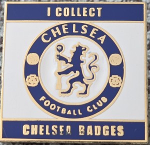 Chelsea FC Badge - I COLLECT CHELSEA BADGES BADGE  for sale on Ebay