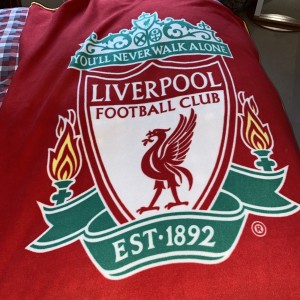 Large Liverpool FC Blanket Official Merchandise Euc Gift Idea Football fleece  for sale on Ebay