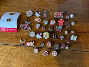 Liverpool football club pin badges collection  for sale on Ebay