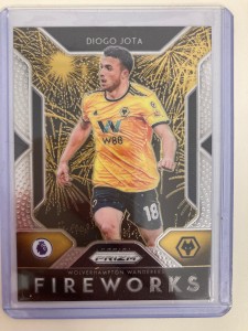 PANINI PREMIER LEAGUE PRIZM 2019-20 DIOGO JOTA WOLVES FIREWORKS INSERT . for sale on Ebay