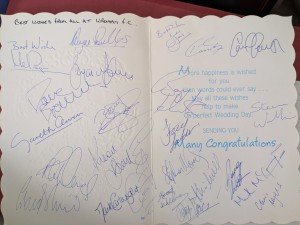 Wrexham AFC autographs from season 95-96 for sale on Ebay